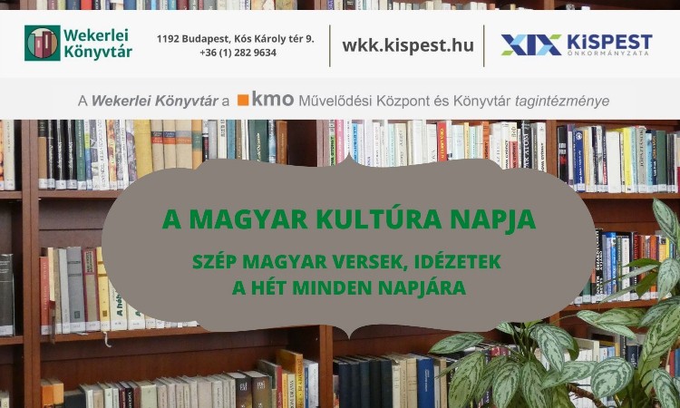 A magyar kultúra napja - Szép magyar versek, idézetek a hét minden napjára