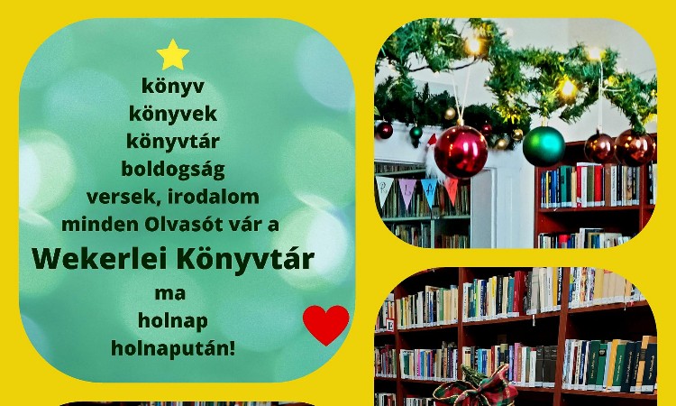Wekerlei Könyvtár karácsonyi hangulatban - Kattintson és szavazzon a könyvtárunkra! :-)